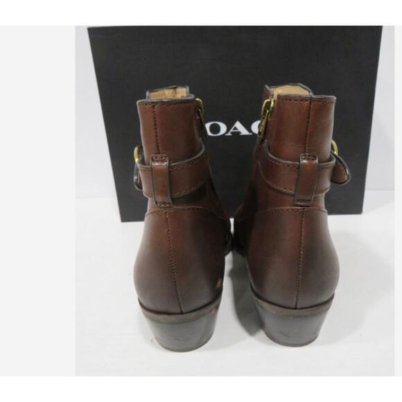 Authenticated Coach Dylan Horse And Carriage Leather Bootie‎ Woman's Size 8.5 - Picture 3 of 7